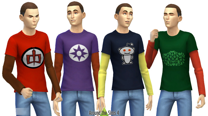 Big Bang Theory T-shirts for Sims
