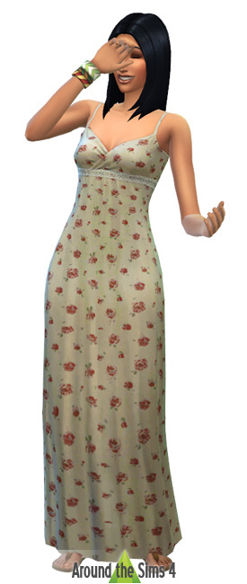 long dress for sims 4