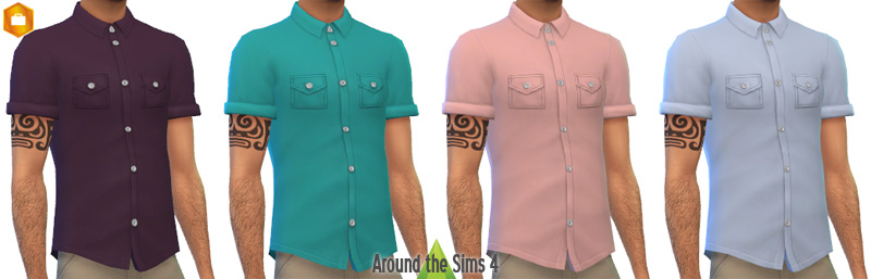 Around the Sims 4 | Custom Content Download | Clothing | Male: Short ...