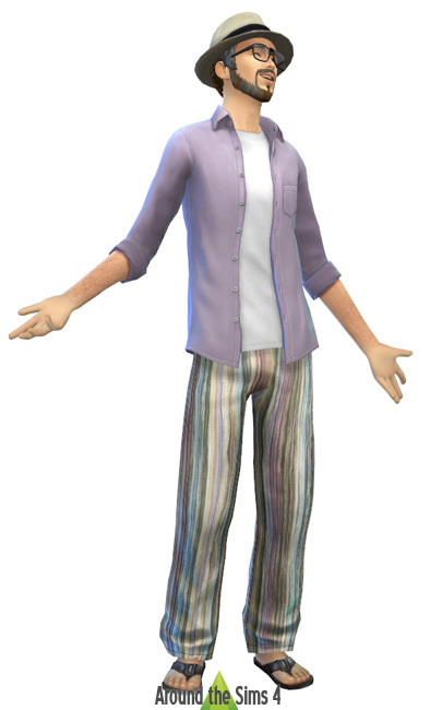 linen outfit for sims 4