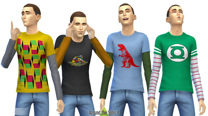 Big Bang Theory T-shirts for Sims