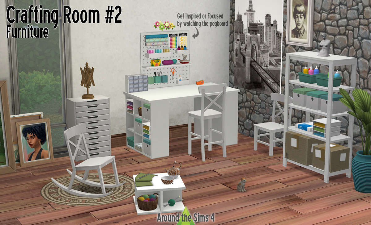 I need footsteps saddle Around the Sims 4 | Custom Content Download | Crafting room - Furniture