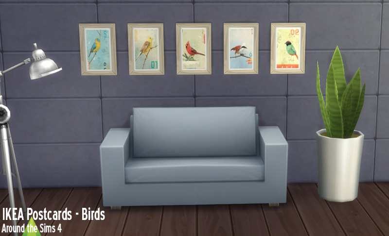 IKEA postcards - birds