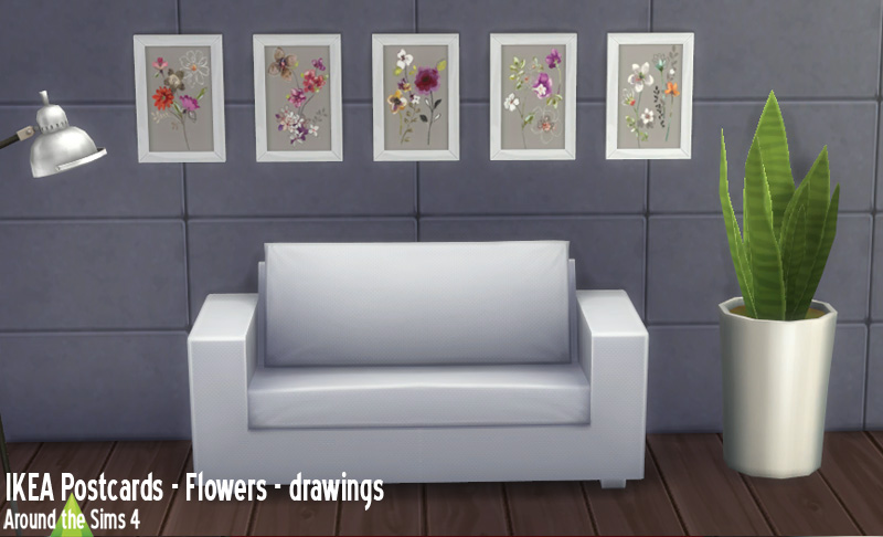 IKEA postcards - flowers