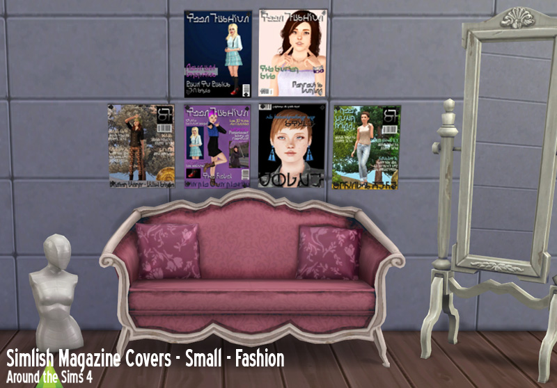 Simlish magazine covers - fashion