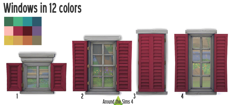 Colors of New Orleans windows